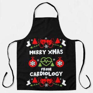 Tablier Cardiologie Noël Cadeaux Médicales du personnel