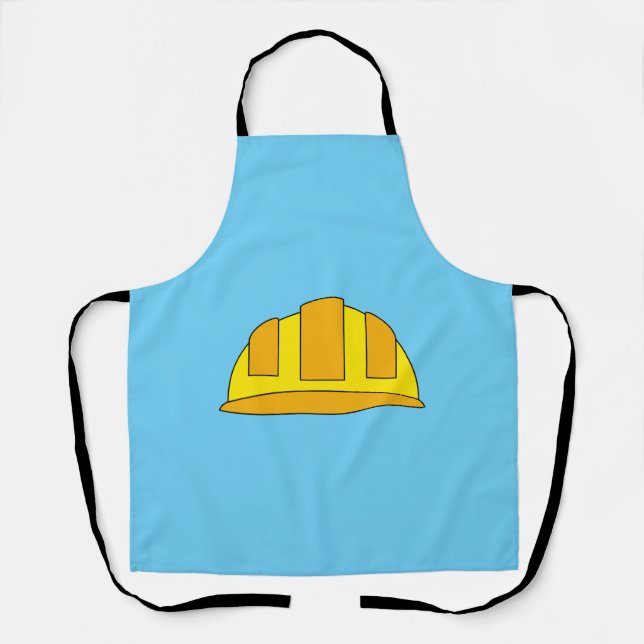 Tablier Caricature de Casquette dur jaune (Recto)