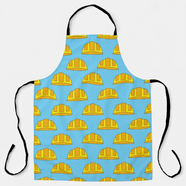 Tablier Caricature de Casquette dur jaune (Recto)