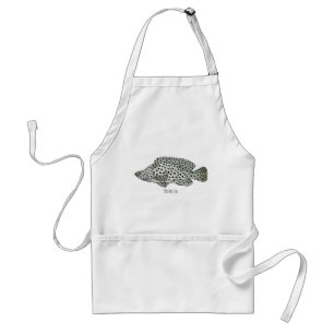Tablier Caricature de poissons de mérou à bosse