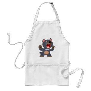 Tablier Caricature mignonne Apron diabolique de Tasmanie