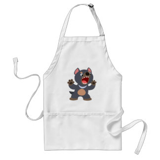 Tablier Caricature mignonne Apron diabolique de Tasmanie