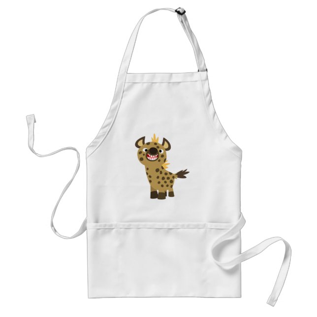 Tablier Caricature mignonne et souriante Hyena Apron (Devant)