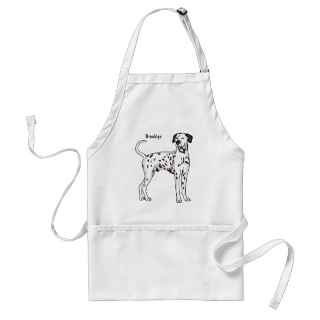 Tablier Caricature pour chien dalmate (Devant)