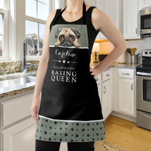 Tablier Carlin Cuisine Queen Sage Green Custom