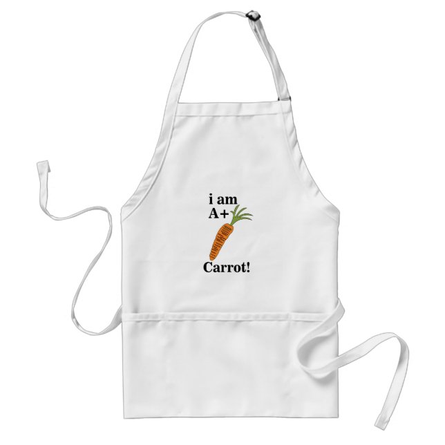 Tablier Carotte Je suis une carotte drôle A+  (Devant)
