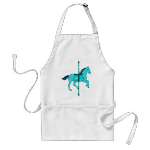 Tablier Carousel Horse - Turquoise et Aqua