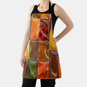 Tablier Carreau de mosaïque en verre automnal chaud - Ambr