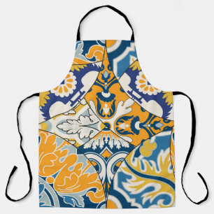 Tablier Carreaux azulejos Patchwork Fond d'écran Vintage