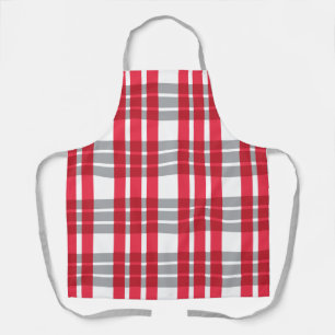 Tablier Carreaux Écossais Rouges