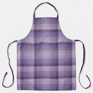 Tablier Carreaux Raisin Lavande Magenta Bleu Violet      