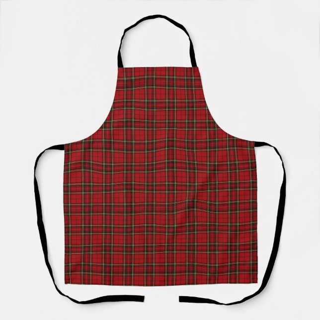 Tablier Carreaux Tartan Rouge Classique (Recto)