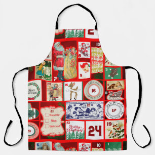 Tablier Carrés de l'illustration de Noël