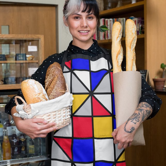 Tablier Carrés diagonaux colorés (Créateur téléchargé)