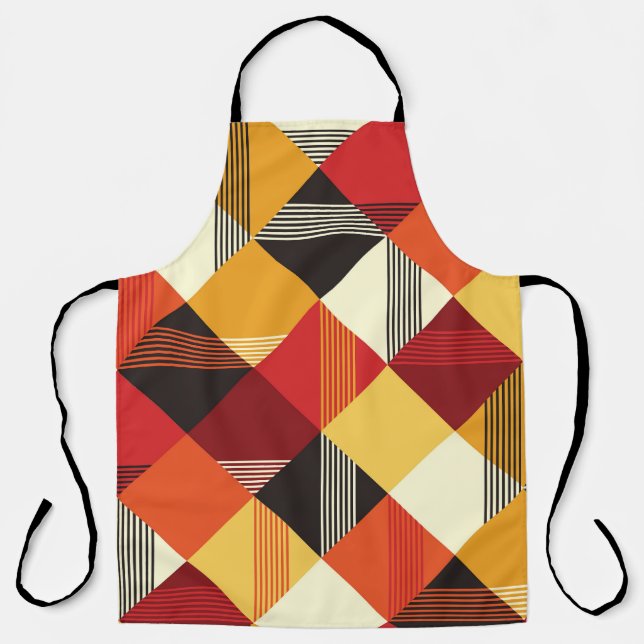 Tablier Carrés vintages : Simple Striped Sans Couture. (Recto)