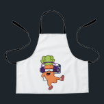Tablier Carrot at Music with Headphone<br><div class="desc">This design is the perfect gift for a birthday,  Christmas and other celebrations. It is suitable for women,  men and kids.</div>