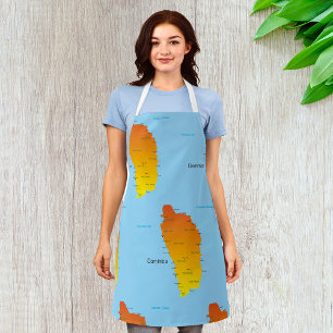 Tablier Carte De La Dominique
