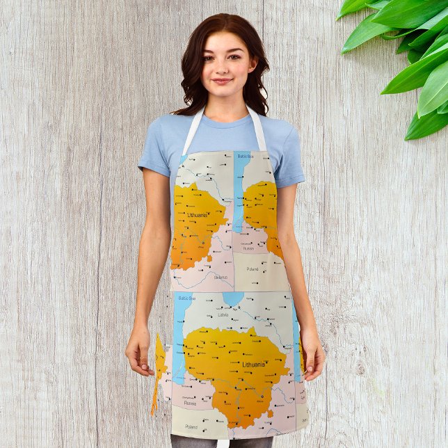 Tablier Carte De Lituanie (Créateur téléchargé)