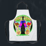 Tablier carte de pied de réflexologie<br><div class="desc">reflexologie plan pied Shiatsu massage japonaise réflexologie pied massage.</div>