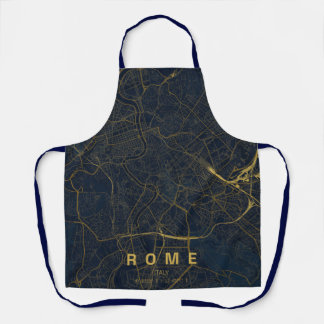 Tablier Carte de Rome Italie Design Minimaliste