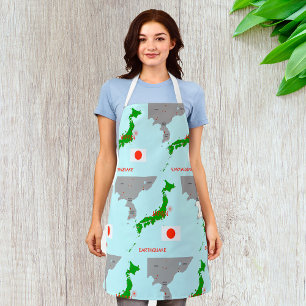 Tablier Carte des tremblements de terre au Japon Activité