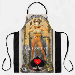 Tablier Carte Tarot Reine des pique Thunder_Cove