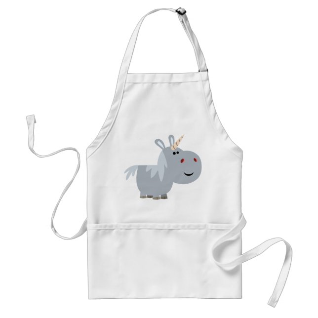 Tablier Carton inscrutable mignon tablette Unicorn Apron (Devant)