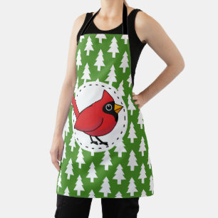 Tablier Cartoon Red Cardinal