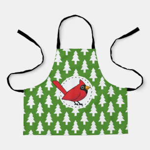 Tablier Cartoon Red Cardinal
