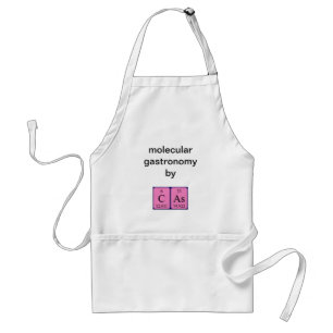 Tablier Cas periodic table name apron