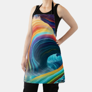 Tablier Cascade arc-en-ciel lumineuse gracieuse