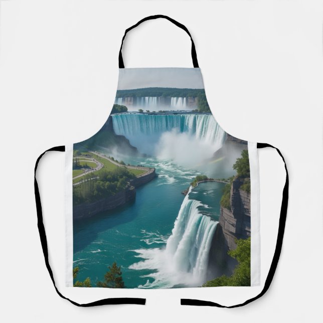 Tablier "Cascade dans la cuisine - Niagara Design (Recto)