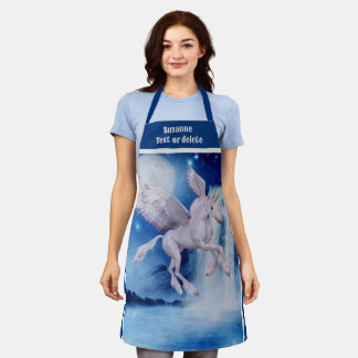 Tablier Cascade de Cheval Unicorne Volant Personnalisée