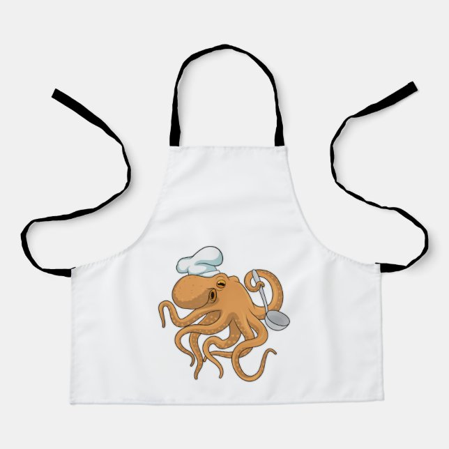 Tablier Casquette chef Octopus Cook (Recto)