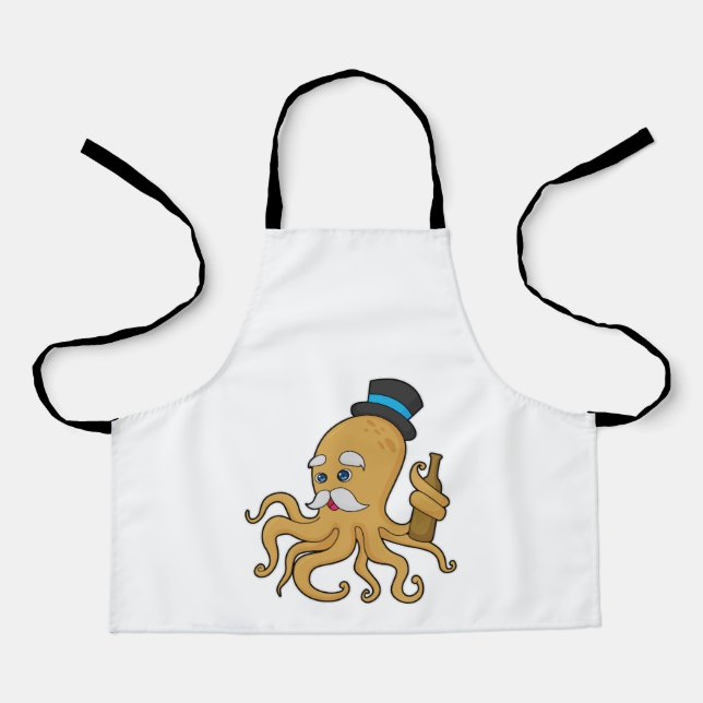 Tablier Casquette Octopus Gentleman (Recto)