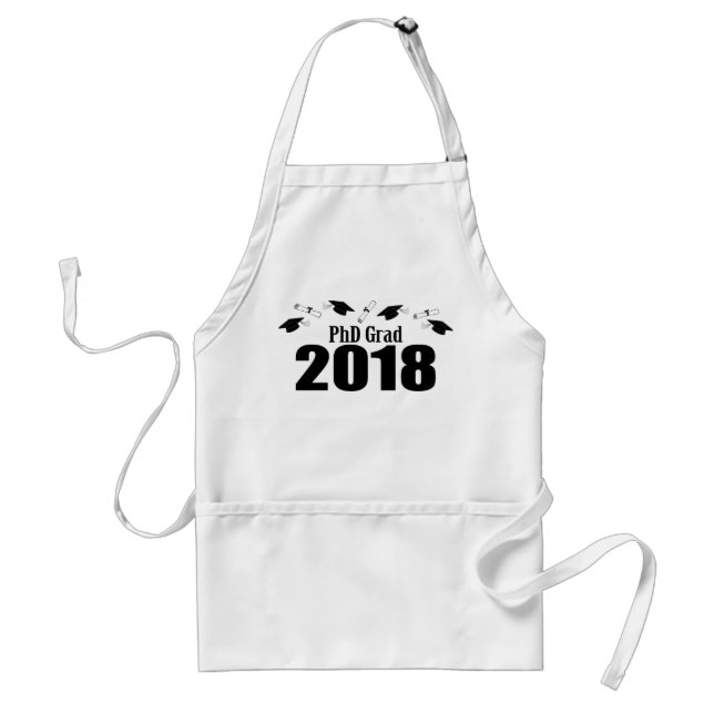 Tablier Casquettes du diplômé 2018 de PhD et diplômes (Devant)