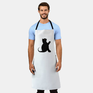 Tablier Cat dit bonjour