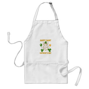 Tablier Cat St. Patrick's Day pour l'Amoureux des chats