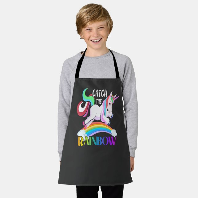Tablier Catch the Rainbow - Unicorn Designs-15989 (Porté)