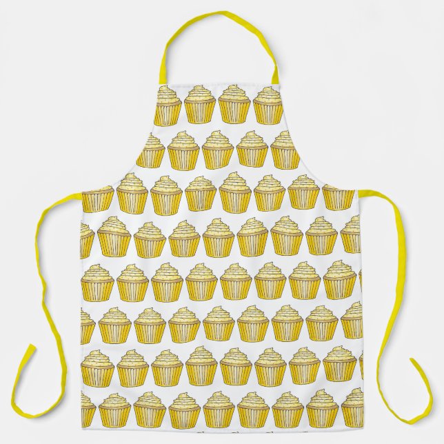 Tablier Câteau de citron jaune crème à beurre givré (Recto)