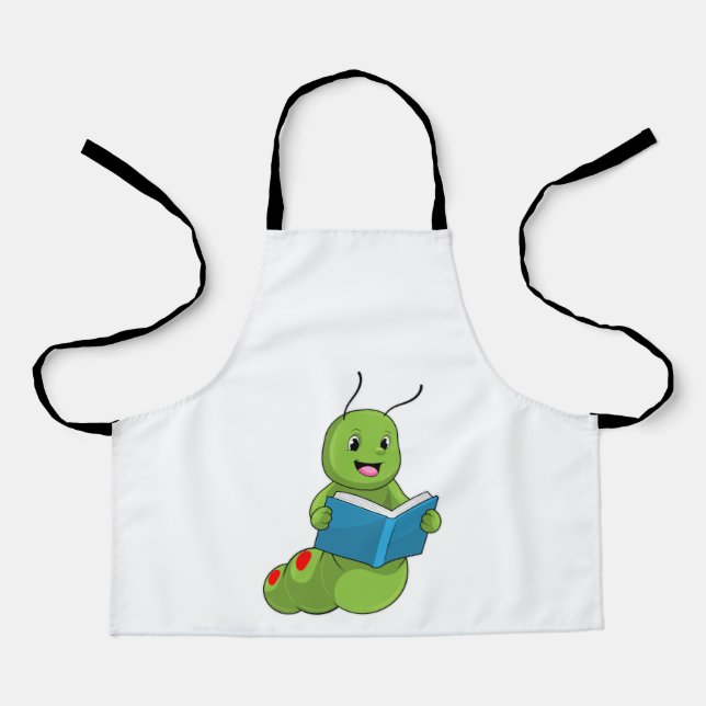 Tablier Caterpillar à lire avec livre (Recto)