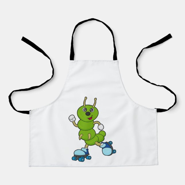 Tablier Caterpillar à Patinage en ligne avec patins à roul (Recto)