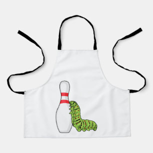 Tablier caterpillar at bowling with bowling pin