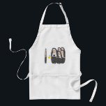 Tablier Catholic Nun Humor "Fat Sisters"<br><div class="desc">Catholic nun humor,  "The Fat Sisters" cards,  mousepads,  tote bags,  key chains,  buttons,  stickers... .great gift items</div>