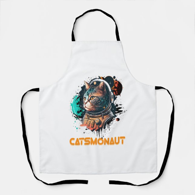 Tablier Catsmonaute Astronaut Chat Ou Chat Spatial (Recto)