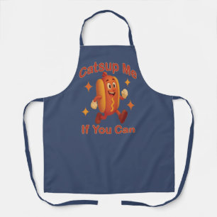 Tablier Catsume-moi si tu peux drôle Hot Dog - Ketchup Pun