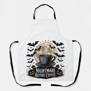 Tablier Cauchemar Avant Halloween Café