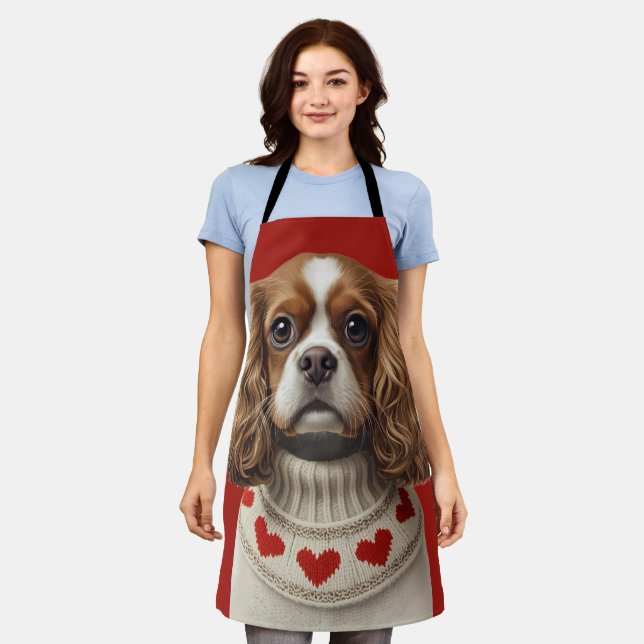 Tablier Cavalier cœur d'amour (Porté)