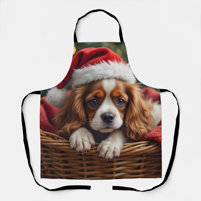 Tablier Cavalier King Charles Spaniel Cozy Basket (Recto)