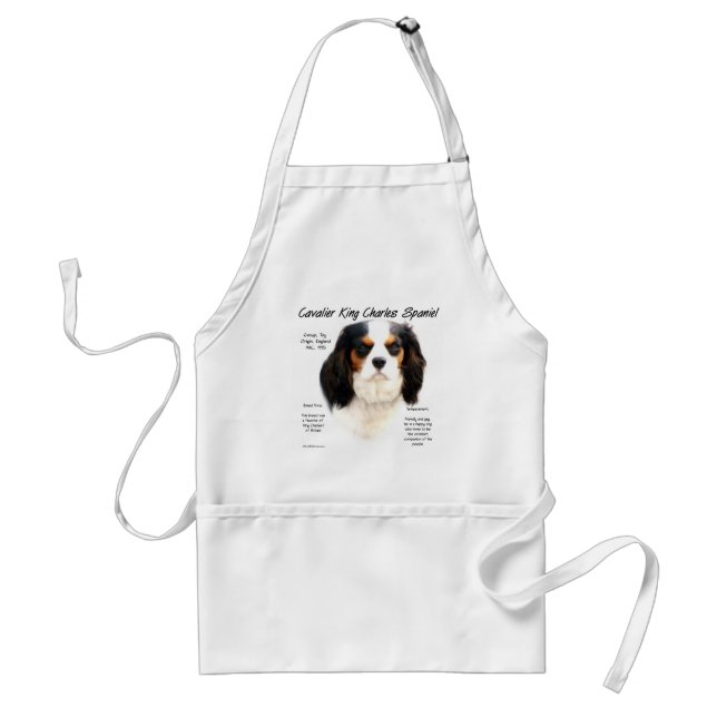 Tablier Cavalier King Charles Spaniel (tricolore) Histoire (Devant)